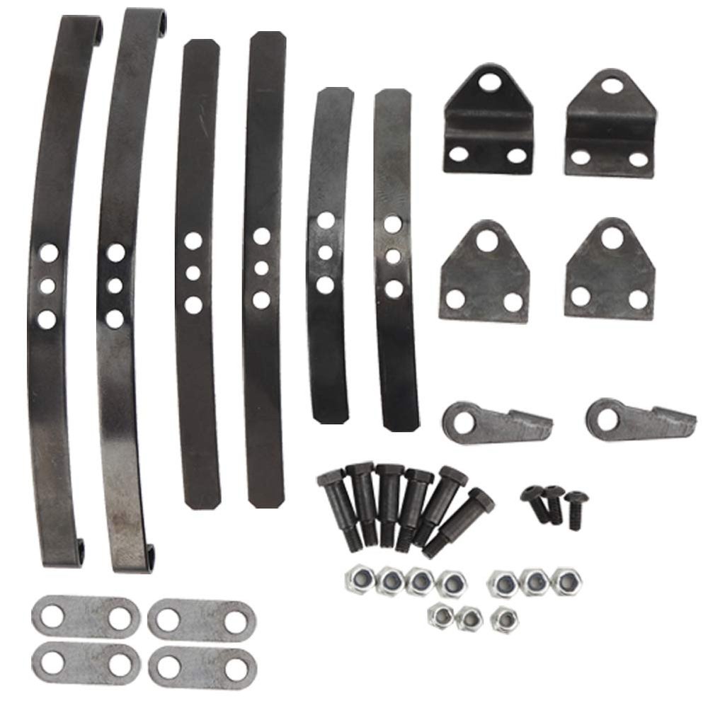 Steel Front Leaf Type Suspension, Upgrade Parts Front Leaf Type Suspension, High Strength for 1/14 RC Truck RC Model Car