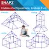 SNAPZ Ultimate Fort Builder Kit for Kids 8-12 - Sturdy Fort Building Kit for Kids 4-8 - Make & Build Ball & Stick Fort Set - Indoor STEM Tent Fort Making Toy view 4