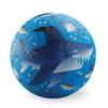 Crocodile Creek Playground Ball - Durable Rubber Ball for Kids Ages 3 and Up - Bouncy Inflatable Ball for Kickball, Indoor Games, and Outdoor Sports - PVC-Free - Shark Reef - 7-inch Diameter view 1