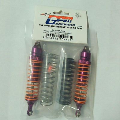 Purple Alloy Rear Adjustable Spring Damper with Alloy Ball TOP & Ball Ends - 1PR Set (1.3MM, 1.5MM,(Compatible with Traxxas Slash 4x4)