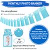 PartyHooman Boy 1st Birthday Decors: Package With Photo Banner, Backdrop, Crown, High Chair Banner & Supplies view 3