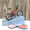 Miniature Finger Toy Set for Boys, Including Bicycle, Skateboard, Vitality Board, Scooter, Vehicle Crafts Decor for Home Red view 3