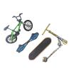 Miniature Finger Toy Set for Boys, Including Bicycle, Skateboard, Vitality Board, Scooter, Vehicle Crafts Decor for Home Green view 1