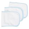 12.25 x 7.5 in. Baby Burpcloth, White with Blue Trim - Pack of 3 view 1