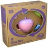 Green Toys Tea Set, Pink CB - 17 Piece Pretend Play, Motor Skills, Language & Communication Kids Role Play Toy. No BPA, phthalates, PVC. Dishwasher Safe, Recycled Plastic, Made in USA. view 3