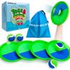 EVERICH TOY Upgraded Toss and Catch Ball Game Set, Kids Toy Stocking Stuffers for Boys Girls Ages 3-12, Includes 4 Paddles 4 Sticky Balls, Water-Resistant Indoor Outdoor Toy for Beach Pool Yard view 1