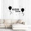 Vinyl Wall Decal Balloons Kids Zone Playroom Child Game Room Stickers Mural Large Decor (g4687) Black view 1
