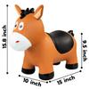 EVERICH TOY Inflatable Bouncy Animals Hopper and Horse for Toddlers, Ride on Jumping Bounce Toys, Birthday Gift for 18 Months 2 3 4 5 Year Old view 2