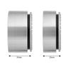 RC-Hub 4Pcs 2.2'' Beadlock Aluminum Wheel Rims for AX90018 1/10 RC Axial Wraith Series 35MM (Silver+Black) view 4