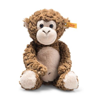 Steiff Bodo Monkey, Premium Stuffed Animal, Jungle Animal Plush Toy for Kids (Brown, 12")