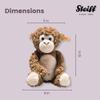 Steiff Bodo Monkey, Premium Stuffed Animal, Jungle Animal Plush Toy for Kids (Brown, 12") view 4