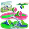 Jalunth Ball Catch Set Game Paddle - Beach Toys Back Yard Pool Outdoor Games Backyard Camping Throw Catch Toss Age 3 4 5 6 7 8 9 10 11 12 Years Old Boys Girls Kids Adults Family Outside Easter Gifts view 1