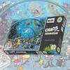 1000 Jigsaw Puzzles Chaos at The Aquarium with Fish Sharks & Whales for Adults, Teens, Kids Funny Cartoon Puzzles 25in X 19in view 1