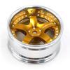 2pcs RC 1/10 Aluminum On Road Wheel Rims Hex 12mm Adjustable Offset Silver/Gold Color Fit for 1:10 RC On Road Drift Touring Street Car Tire Tyre view 2