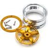2pcs RC 1/10 Aluminum On Road Wheel Rims Hex 12mm Adjustable Offset Silver/Gold Color Fit for 1:10 RC On Road Drift Touring Street Car Tire Tyre view 3