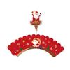 zorpia 48 Pieces Christmas Cupcake Toppers Wrappers Party Supplies Favors - Snowman Santa Claus Christmas Garland Gingerbread Man view 2