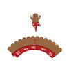 zorpia 48 Pieces Christmas Cupcake Toppers Wrappers Party Supplies Favors - Snowman Santa Claus Christmas Garland Gingerbread Man view 4