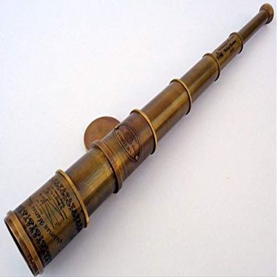 Antique Nautical Victorian Full Brass Telescope Maritime Spyglass Replica