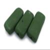 3 Matte Green Beads, Large Rectangular Ceramic Handmade Supplies for Crafting view 4