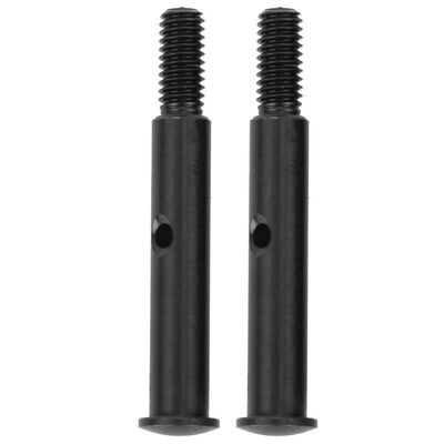 2Pcs Durability Metal Front Axle, Compatible with 2WD RC Car Upgrade Accessory (BL)