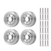 4Pcs Stainless Steel Internal Wheel Weights 60g Counterweight for 1/10 SCX10 RC Crawler 1.9" Beadlock Wheels Balance Weights view 1
