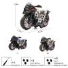 Diecast Motorcycle Toy - Pull Back Toy Cars with Sound and Light Toy,Motorcycle Toys for Boys,Toys for 3-9 Year Old Boys (Green) view 2