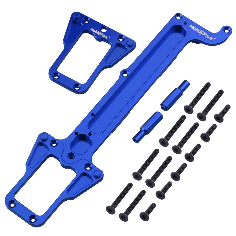 Hobbypark Aluminum Upper Chassis for Traxxas 1/18 LaTrax Teton Rally, Replacement Parts (Navy Blue)
