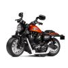 MING YING 66 Mini Toy Motorcycle - Pull Back Toy Cars with Sound and Light Toy,Toy Motorcycles for Toddlers,Motorcycle Toys for Boys Age 3-9 (Orange) view 1