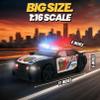 Liberty Imports Motorized Police Cruiser Kids Toy Cop Car Electric Model Rush & Rescue Vehicle 1/16 Scale with Button Activated Forward Reverse Motion, Siren Sounds and Flashing Lights view 3