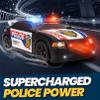 Liberty Imports Motorized Police Cruiser Kids Toy Cop Car Electric Model Rush & Rescue Vehicle 1/16 Scale with Button Activated Forward Reverse Motion, Siren Sounds and Flashing Lights view 4