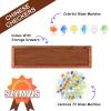 12.7 Inches Wooden Chinese Checkers Set with Storage Drawer -60 Glass Marbles in 6 Colors -12 Bonus Spare Marbles| Chinese Checkers Board Game for Kids and Adult view 3