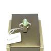 100% Nature Hetian Green Nephrite Jade with Cat Eyes 925S Women's Open Ring 3183 view 2