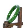 2.3" China Certified Nature Hetian Nephrite Jade Women's Green Bangle Bracelet 7727 view 2