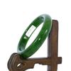 2.3" China Certified Nature Hetian Nephrite Jade Women's Green Bangle Bracelet 7727 view 4