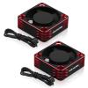 2Pack RC Car Motor Cooling Fan Heatsink 28000RPM Brushless ESC Cooling Fan for RC Car 1/8 1/10 540 550 Motor (Black+Red) view 1