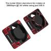 2Pack RC Car Motor Cooling Fan Heatsink 28000RPM Brushless ESC Cooling Fan for RC Car 1/8 1/10 540 550 Motor (Black+Red) view 2