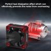 2Pack RC Car Motor Cooling Fan Heatsink 28000RPM Brushless ESC Cooling Fan for RC Car 1/8 1/10 540 550 Motor (Black+Red) view 4