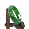 2.4" China Certified Nature Hetian Nephrite Jade Women's Green Bangle Bracelet 7732 view 4