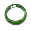 2.4" China Certified Nature Hetian Nephrite Jade Women's Green Bangle Bracelet 7722 view 1