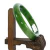 2.4" China Certified Nature Hetian Nephrite Jade Women's Green Bangle Bracelet 7722 view 2