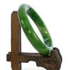 2.4" China Certified Nature Hetian Nephrite Jade Women's Green Bangle Bracelet 7722 view 3