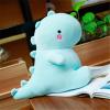 VHYHCY Cute Dinosaur Plush Toys, Fat Dinosaur Stuffed Dolls, Soft Animal Dino Plushie, Birthday Gifts for Kids Girls Boys Blue 12 inch view 2