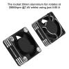 2Pack RC Car Motor Cooling Fan Heatsink 28000RPM Brushless ESC Cooling Fan for RC Car 1/8 1/10 540 550 Motor (Black+Silver) view 2