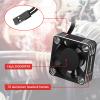 2Pack RC Car Motor Cooling Fan Heatsink 28000RPM Brushless ESC Cooling Fan for RC Car 1/8 1/10 540 550 Motor (Black+Silver) view 3