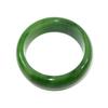 2.3" China Certified Nature Hetian Nephrite Jade Women's Green Bangle Bracelet 7713 view 1