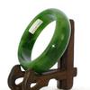 2.3" China Certified Nature Hetian Nephrite Jade Women's Green Bangle Bracelet 7713 view 2