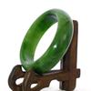 2.3" China Certified Nature Hetian Nephrite Jade Women's Green Bangle Bracelet 7713 view 4