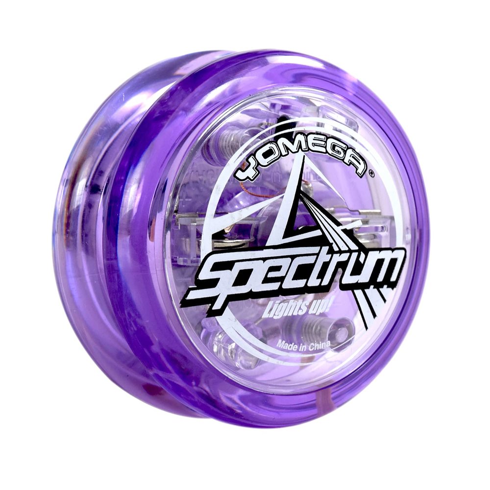 Yomega Spectrum Light up Fireball Transaxle YoYo with LED Lights for Intermediate, Advanced and Pro Level String Trick Play + Extra 2 Strings & 3 Month Warranty (Purple)
