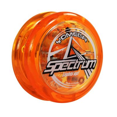 Yomega Spectrum  Light up Fireball Transaxle YoYo with LED Lights for Intermediate, Advanced and Pro Level String Trick Play + Extra 2 Strings & 3 Month Warranty (Orange)