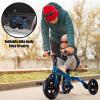 YGJT 3 in 1 Tricycle for Toddlers Age 2-5 Years Old, Folding Kids Balance Bikes with Adjustable Seat and Removable Pedal, Ride-on Toys for Infant, Gift for Baby Boys Girls Birthday(Blue) view 2